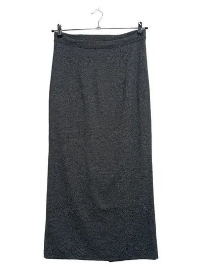 Via Appia Damen Maxirock Strickrock Grau Gr. 40 L Basic Herbst