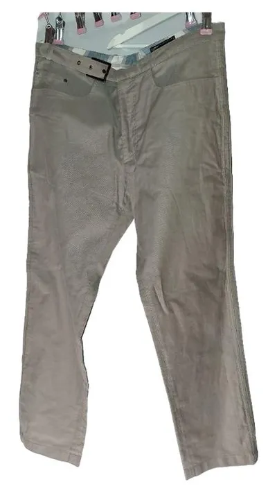 Versace Herren Stoffhose Größe 52 XL Beige Klassisch Made in Italy