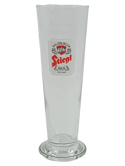 Stiegl Salzburger Bierglas 0,3L Seit 1492 Weizenbierglas Transparent Glas