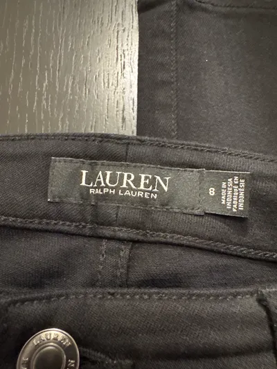 Lauren Ralph Lauren Damen Jeans Straight Leg Schwarz Gr. 29 W29