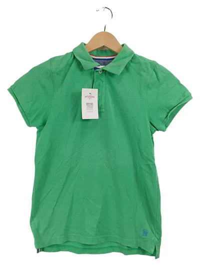 Mini Boden Poloshirt Kinder Gr. 140-146 Grün Kurzarm Piqué