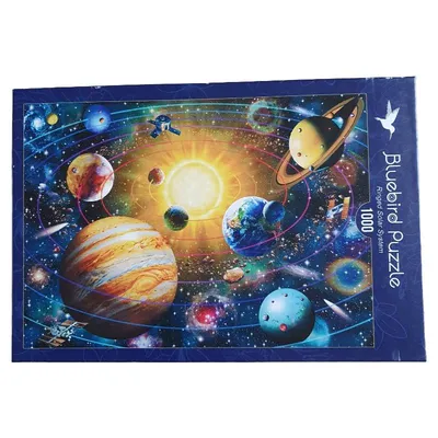 Bluebird Puzzle 1000 Teile Ringed Solar System Sonnensystem Weltall