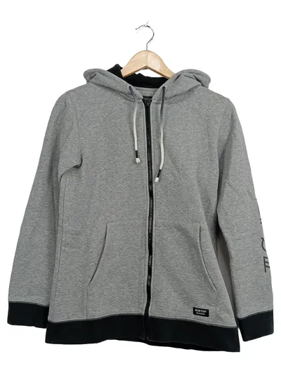 Burton Durable Goods Sweatjacke Hoodie Damen Gr. S Grau Reißverschluss