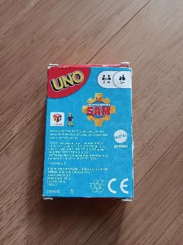 Mattel UNO Feuerwehrmann Sam Kartenspiel wasserfest Kinder Spiel