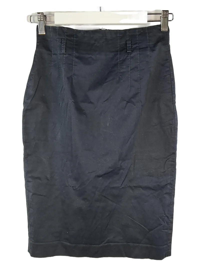 Club Monaco Bleistiftrock Damen Gr. S 36 Schwarz Business Midi 1