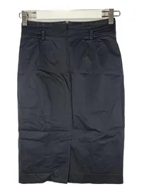 Club Monaco Bleistiftrock Damen Gr. S 36 Schwarz Business Midi 2