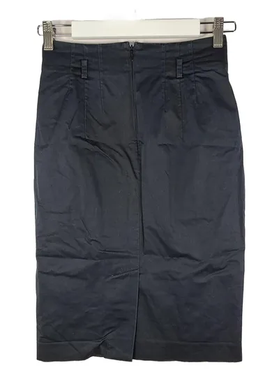 Club Monaco Bleistiftrock Damen Gr. S 36 Schwarz Business Midi