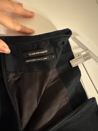 Club Monaco Bleistiftrock Damen Gr. S 36 Schwarz Business Midi 3