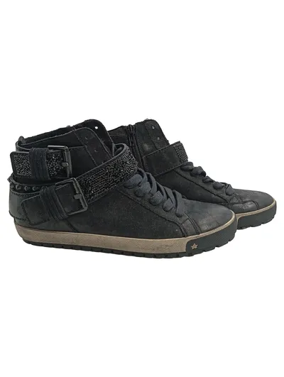 Kennel & Schmenger Damen Sneaker High-Top Schwarz Leder Gr. 38