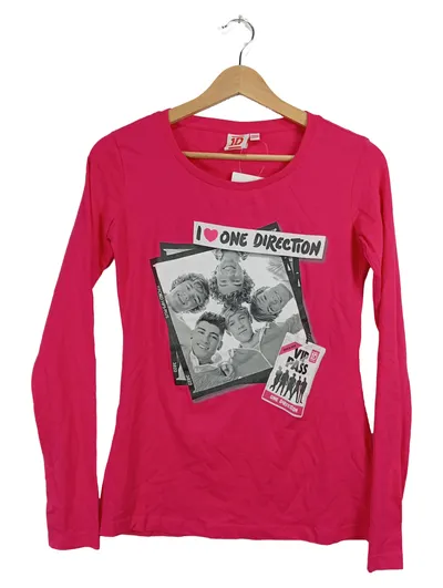 1D One Direction Langarmshirt Mädchen Gr. 158/164 Pink Fanshirt