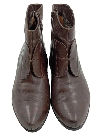 Think! Damen Stiefeletten Leder Braun Gr. 37 Ankle Boots Klassisch