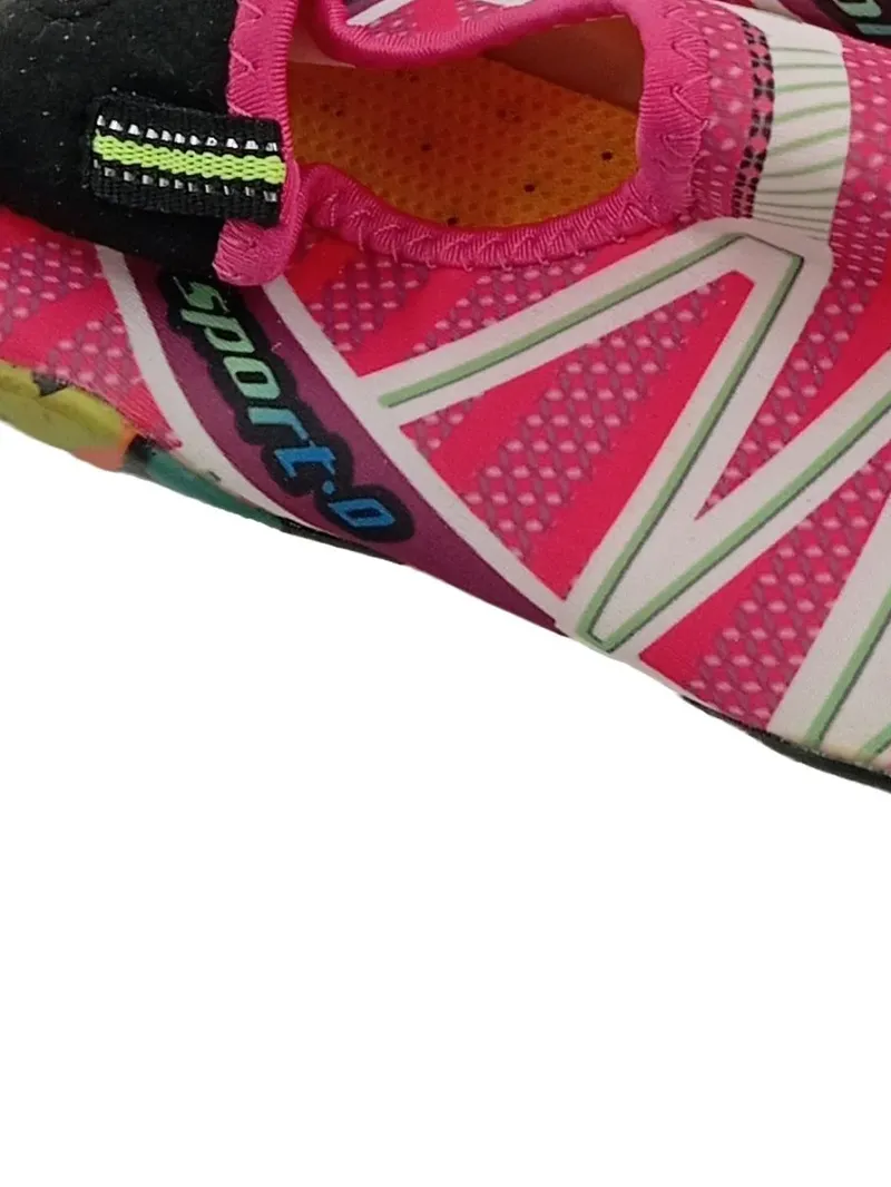 Badeschuhe Damen Wasserschuhe Pink Sportlich Slip-On Größe 38 3
