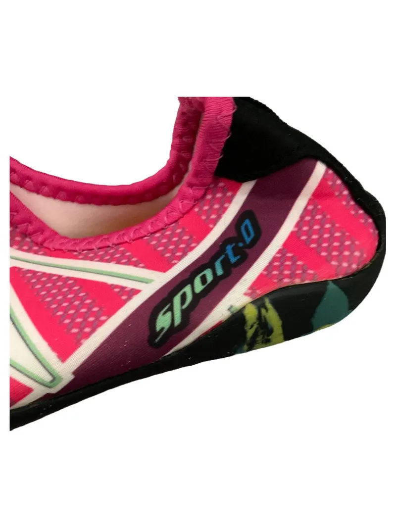 Badeschuhe Damen Wasserschuhe Pink Sportlich Slip-On Größe 38 5