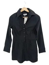 Blind Date Damen Hemdbluse Schwarz Gr. L Casual Wear Langarm 1