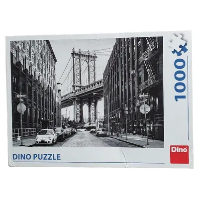 Dino Puzzle Brooklyn Bridge 1000 Teile York Brücke Schwarz Weiß