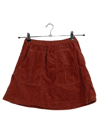 Cordrock Damen Gr. 34 Braun Mini Cord Rock Elastikbund GOTS Bio