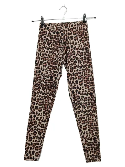 TESSENTIALS Damen Leggings Leopardenmuster Animal-Print Beige Gr. XS/S Stretch
