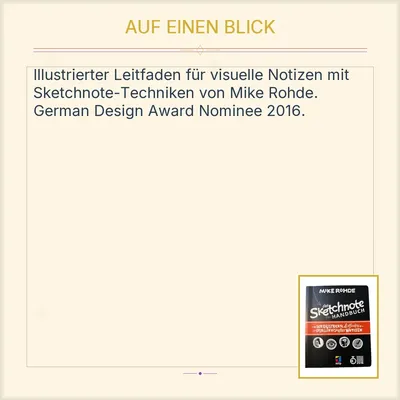 Das Sketchnote Handbuch Mike Rohde Illustrierter Leitfaden visuelle Notizen mitp
