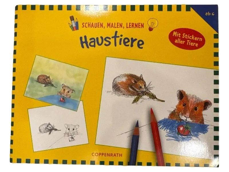 Coppenrath Malbuch Haustiere Schauen Malen Lernen Activity Buch ab 6 Jahre 1