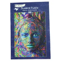 Bluebird Puzzle 1000 Teile Face Art Portrait of Woman Gesichtsbemalung 1