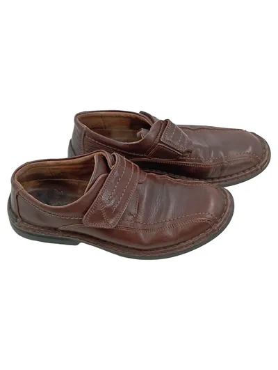 Josef Seibel Herren Slipper Leder Braun Größe 41 Komfort Slip-On