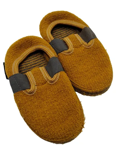 Haflinger Hausschuhe Filz Kinder Gr. 25 Orange Wolle Slip-On