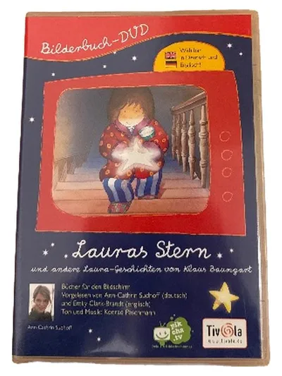 Tivola Lauras Stern Bilderbuch DVD Kinderfilm Abenteuer Deutsch Englisch