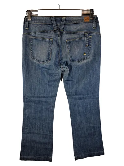 Mango Damen Jeans Bootcut Blau W28 S 36 Baumwolle Freizeit Casual