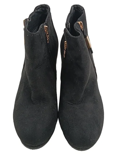 Xti Damen Stiefelette Wedge Keilabsatz Schwarz Gr. 41 Reißverschluss