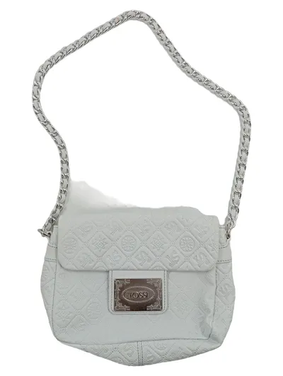 Tosca Umhängetasche Damen Weiß Kette Leder Schultertasche Elegant