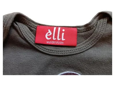 Elli Wunderstücke Langarmshirt Baby Gr. 6-12 Monate Oliv Eule Applikation