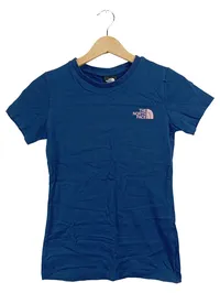 The North Face Damen T-Shirt Blau Gr. 34 XS Logo Print Outdoor Freizeit 1