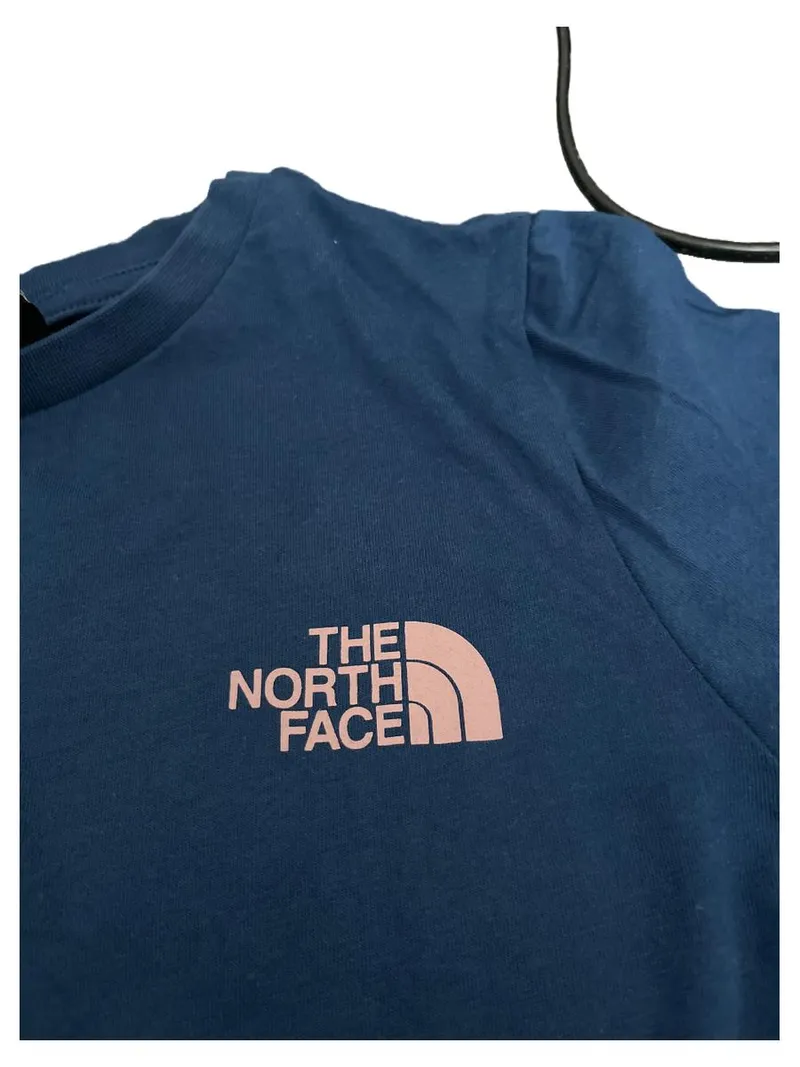 The North Face Damen T-Shirt Blau Gr. 34 XS Logo Print Outdoor Freizeit 2