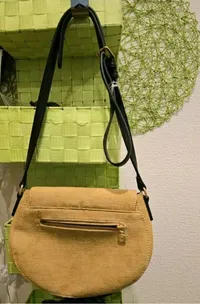 Desigual Umhängetasche Damen Beige Bohemian Ethno Perlenstickerei Crossbody 7