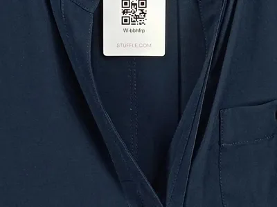 DKNY Damen Bluse Langarm Navy Blau Elegant Gr. XL