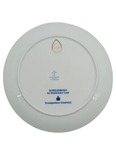 FÜRSTENBERG Sammelteller Schelenburg Osnabrücker Land Blau Porzellan 24cm