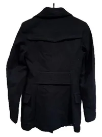 CINQUE Damen Wollmantel Kurzmantel Gr. 38 Schwarz Klassisch 4