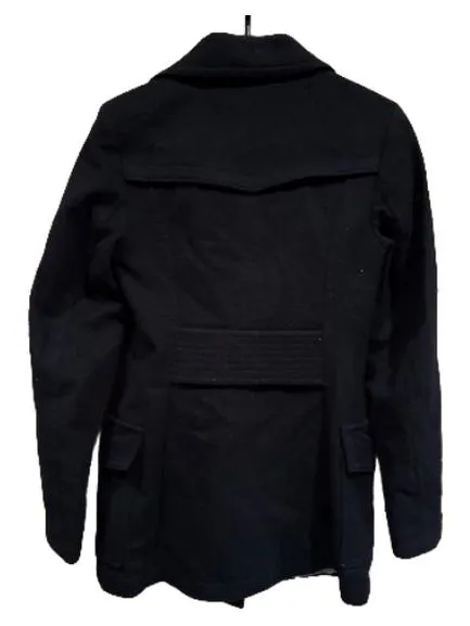 CINQUE Damen Wollmantel Kurzmantel Gr. 38 Schwarz Klassisch 4