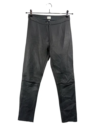 Alba Moda Lederhose Damen Gr. 34 Schwarz Echtleder Klassisch