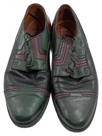 Antinori Herren Schnürschuhe Leder Mehrfarbig Grün Retro Gr. 41 2
