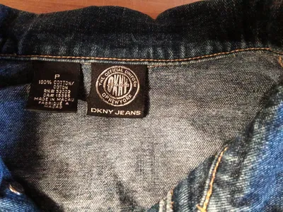 DKNY Jeans Vintage Jeansjacke Damen Gr. S Blau 100% Baumwolle