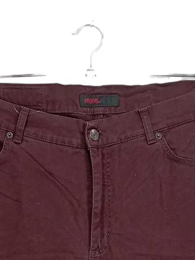 ANGELS Stoffhose Damen Größe 46 Bordeaux Rot 5-Pocket Casual Hose