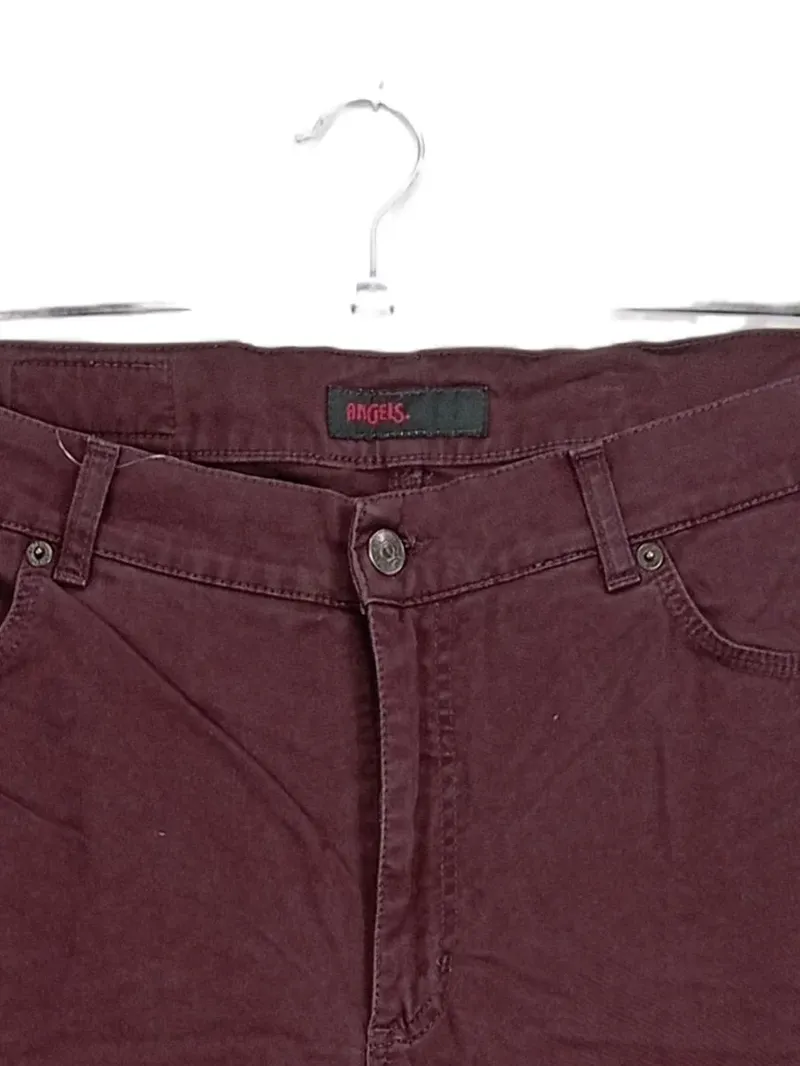 ANGELS Stoffhose Damen Größe 46 Bordeaux Rot 5-Pocket Casual Hose 2