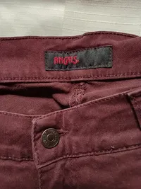 ANGELS Stoffhose Damen Größe 46 Bordeaux Rot 5-Pocket Casual Hose 3