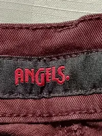 ANGELS Stoffhose Damen Größe 46 Bordeaux Rot 5-Pocket Casual Hose 4