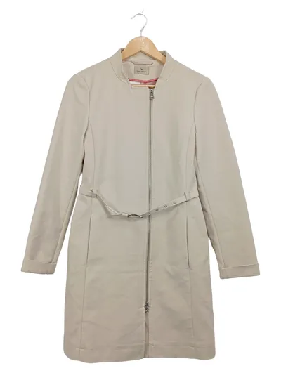 Fuchs Schmitt Damen Leichter Mantel Gr. 38 Beige Elegant Reißverschluss