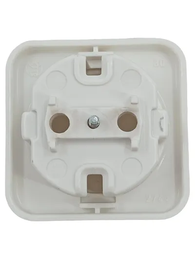 Merten 2744 Schuko Steckdose Aufputz Weiß 230V Unterputz Wandsteckdose