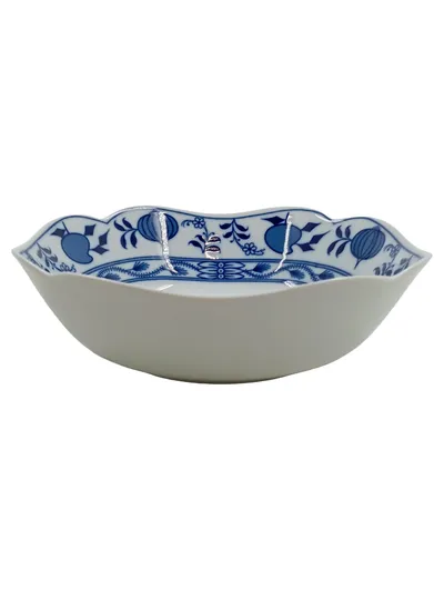 Bavaria Germany Zwiebelmuster Porzellan Schale Blau Weiß 21cm Vintage