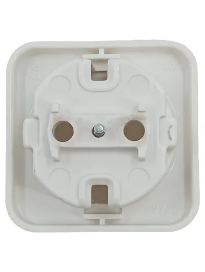 Merten 2744 Schuko Steckdose Aufputz Weiß Unterputz 230V