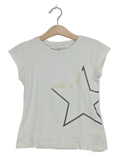 MACCHIA J. Kids T-Shirt Mädchen Gr. 116 Weiß Stern Motiv Casual